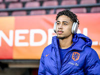 Netherlands player Tyrese Asante participates in the match between Netherlands U21 and Sweden U21 at the Goffertstadion for the Qualificatio...