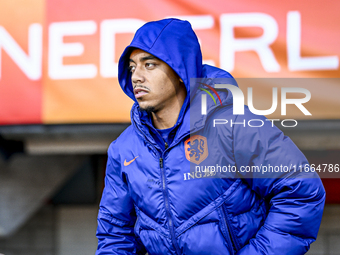 Netherlands player Myron van Brederode participates in the match between Netherlands U21 and Sweden U21 at the Goffertstadion for the Qualif...