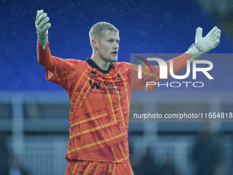 During the FA Cup Fourth Qualifying Round match between Hartlepool United and Brackley Town at Victoria Park in Hartlepool, United Kingdom,...