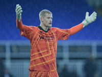 During the FA Cup Fourth Qualifying Round match between Hartlepool United and Brackley Town at Victoria Park in Hartlepool, United Kingdom,...