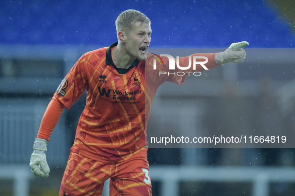 During the FA Cup Fourth Qualifying Round match between Hartlepool United and Brackley Town at Victoria Park in Hartlepool, United Kingdom,...