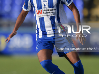 During the FA Cup Fourth Qualifying Round match between Hartlepool United and Brackley Town at Victoria Park in Hartlepool, United Kingdom,...