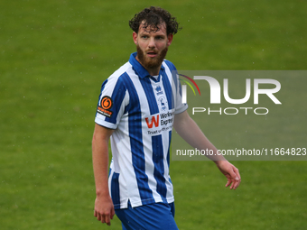 Anthony Mancini of Hartlepool United participates in the FA Cup Fourth Qualifying Round match between Hartlepool United and Brackley Town at...