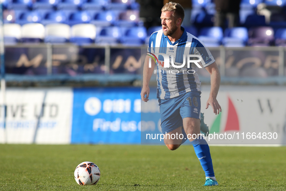 Nicky Featherstone of Hartlepool United participates in the FA Cup Fourth Qualifying Round match between Hartlepool United and Brackley Town...