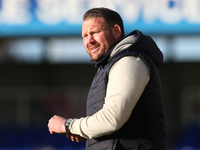 Hartlepool United Manager Darren Sarll is present during the FA Cup Fourth Qualifying Round match between Hartlepool United and Brackley Tow...