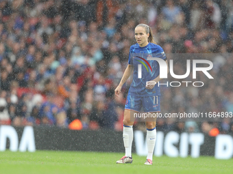 Euro Reiten of Chelsea plays during the Barclays FA Women's Super League match between Arsenal and Chelsea at the Emirates Stadium in London...