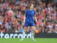 Catarina Macario of Chelsea plays during the Barclays FA Women's Super League match between Arsenal and Chelsea at the Emirates Stadium in L...