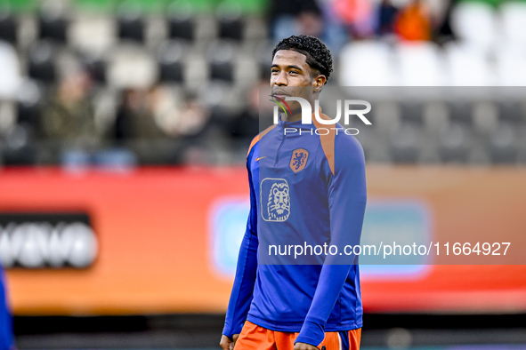 Netherlands player Maxim Dekker participates in the match between Netherlands U21 and Sweden U21 at the Goffertstadion for the Qualification...