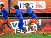 Netherlands player Emmanuel Emegha participates in the match between Netherlands U21 and Sweden U21 at the Goffertstadion for the Qualificat...