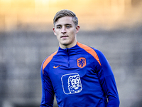 Netherlands player Max Bruns participates in the match between Netherlands U21 and Sweden U21 at the Goffertstadion for the Qualification EK...