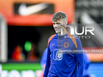 Netherlands player Maxim Dekker participates in the match between Netherlands U21 and Sweden U21 at the Goffertstadion for the Qualification...