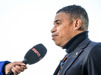 Netherlands trainer coach Michael Reiziger is present during the match between Netherlands U21 and Sweden U21 at the Goffertstadion for the...