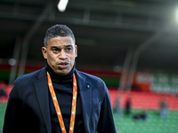 Netherlands trainer coach Michael Reiziger is present during the match between Netherlands U21 and Sweden U21 at the Goffertstadion for the...