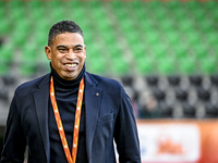 Netherlands trainer coach Michael Reiziger is present during the match between Netherlands U21 and Sweden U21 at the Goffertstadion for the...