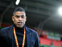 Netherlands trainer coach Michael Reiziger is present during the match between Netherlands U21 and Sweden U21 at the Goffertstadion for the...