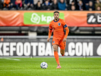 Netherlands player Devyne Rensch participates in the match between Netherlands U21 and Sweden U21 at the Goffertstadion for the Qualificatio...