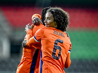 Netherlands player Gjivaj Zechiel participates in the match between Netherlands U21 and Sweden U21 at the Goffertstadion for the Qualificati...