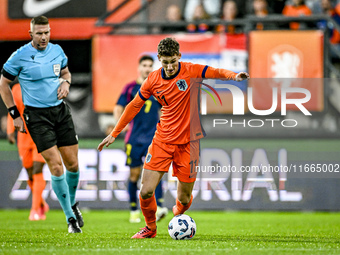 Netherlands player Ruben van Bommel participates in the match between Netherlands U21 and Sweden U21 at the Goffertstadion for the Qualifica...