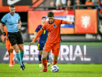 Netherlands player Ruben van Bommel participates in the match between Netherlands U21 and Sweden U21 at the Goffertstadion for the Qualifica...