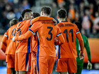 Players of the Netherlands celebrate the goal of Netherlands player Rav van den Berg, making it 2-0, during the match between Netherlands U2...