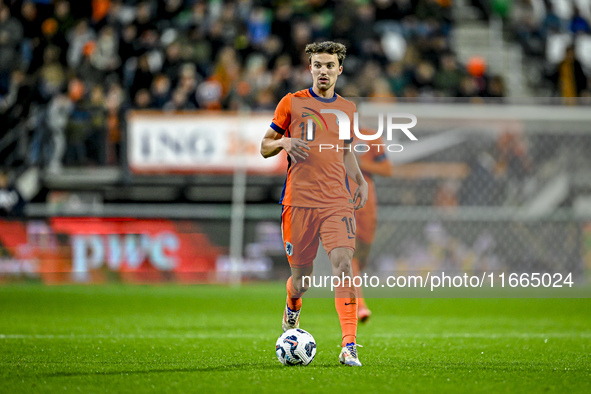 Netherlands player Youri Regeer participates in the match between Netherlands U21 and Sweden U21 at the Goffertstadion for the Qualification...