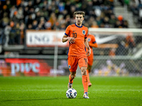 Netherlands player Youri Regeer participates in the match between Netherlands U21 and Sweden U21 at the Goffertstadion for the Qualification...