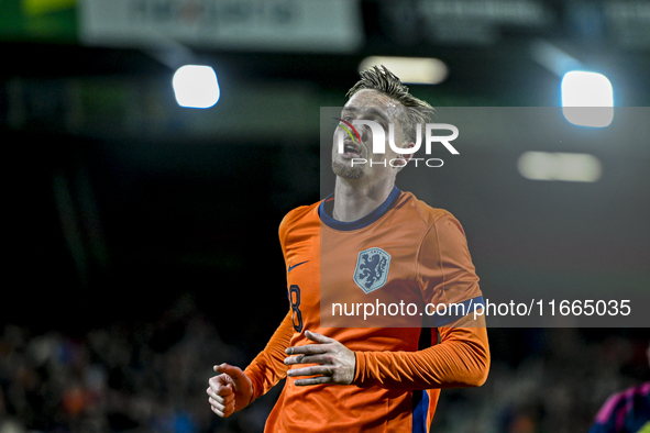 Netherlands player Kenneth Taylor participates in the match between Netherlands U21 and Sweden U21 at the Goffertstadion for the Qualificati...