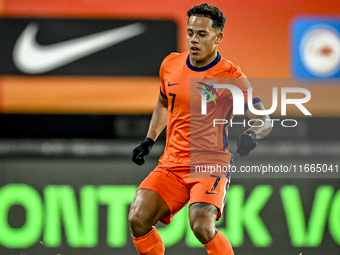 Netherlands player Million Manhoef participates in the match between Netherlands U21 and Sweden U21 at the Goffertstadion for the Qualificat...