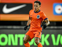 Netherlands player Million Manhoef participates in the match between Netherlands U21 and Sweden U21 at the Goffertstadion for the Qualificat...