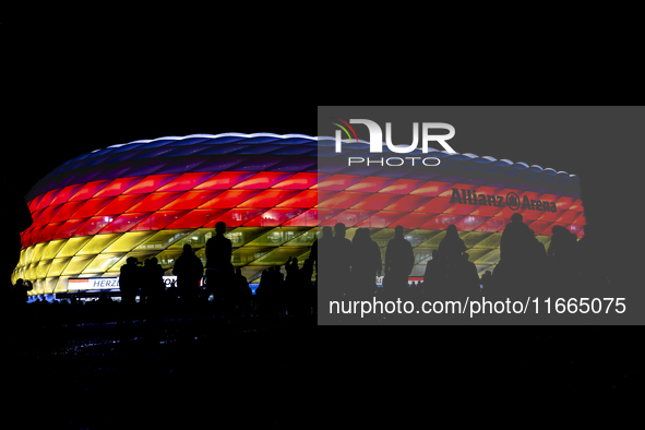 The exterior of Allianz Stadium during the match between Germany and the Netherlands at the Allianz Arena for the UEFA Nations League, Leagu...