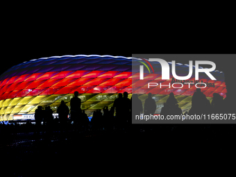 The exterior of Allianz Stadium during the match between Germany and the Netherlands at the Allianz Arena for the UEFA Nations League, Leagu...