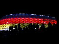 The exterior of Allianz Stadium during the match between Germany and the Netherlands at the Allianz Arena for the UEFA Nations League, Leagu...