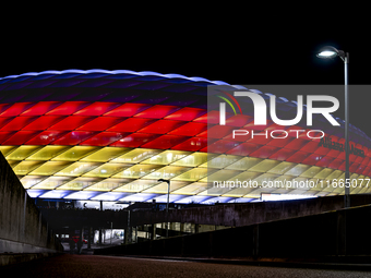 The exterior of Allianz Stadium during the match between Germany and the Netherlands at the Allianz Arena for the UEFA Nations League, Leagu...