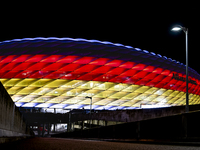 The exterior of Allianz Stadium during the match between Germany and the Netherlands at the Allianz Arena for the UEFA Nations League, Leagu...