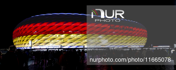 The exterior of Allianz Stadium during the match between Germany and the Netherlands at the Allianz Arena for the UEFA Nations League, Leagu...