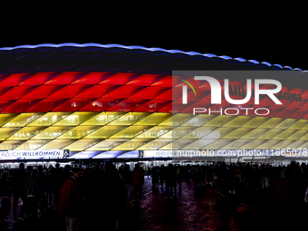 The exterior of Allianz Stadium during the match between Germany and the Netherlands at the Allianz Arena for the UEFA Nations League, Leagu...