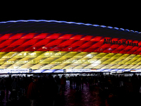 The exterior of Allianz Stadium during the match between Germany and the Netherlands at the Allianz Arena for the UEFA Nations League, Leagu...