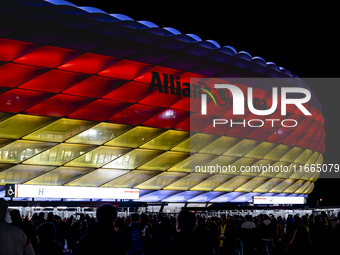 The exterior of Allianz Stadium during the match between Germany and the Netherlands at the Allianz Arena for the UEFA Nations League, Leagu...