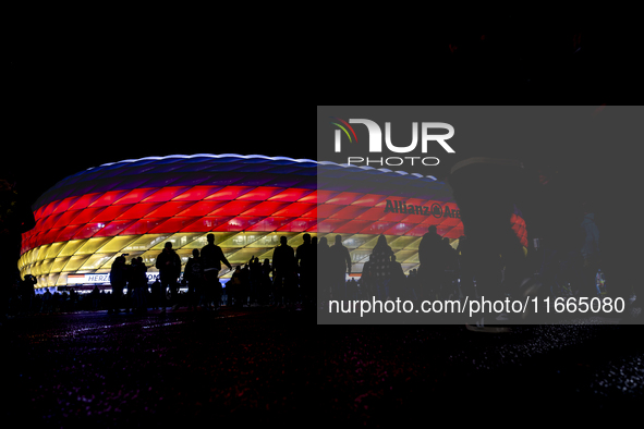 The exterior of Allianz Stadium during the match between Germany and the Netherlands at the Allianz Arena for the UEFA Nations League, Leagu...