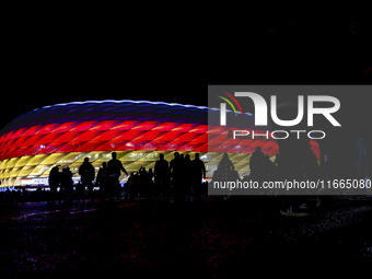 The exterior of Allianz Stadium during the match between Germany and the Netherlands at the Allianz Arena for the UEFA Nations League, Leagu...