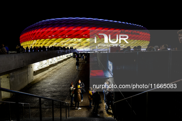 The exterior of Allianz Stadium during the match between Germany and the Netherlands at the Allianz Arena for the UEFA Nations League, Leagu...