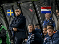 Netherlands trainer coach Michael Reiziger is present during the match between Netherlands U21 and Sweden U21 at the Goffertstadion for the...