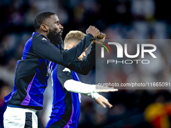 Germany defender Antonio Rudiger plays during the match between Germany and the Netherlands at the Allianz Arena for the UEFA Nations League...