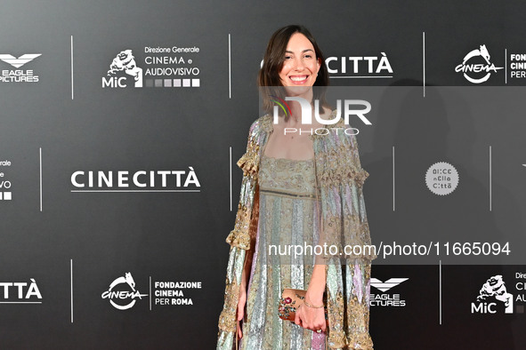 Gia Coppola attends the red carpet for the film Megalopolis at Cinecitta Studios in Rome, Italy, on October 14, 2024. 