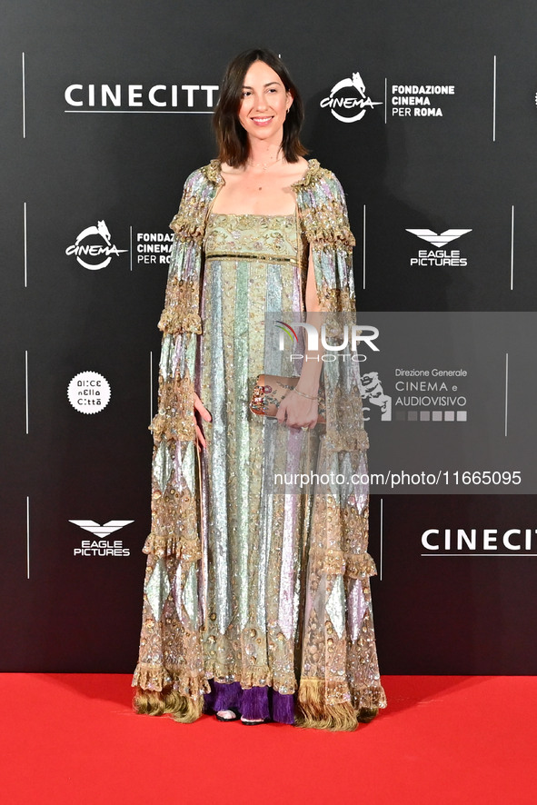 Gia Coppola attends the red carpet for the film Megalopolis at Cinecitta Studios in Rome, Italy, on October 14, 2024. 