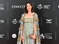 Gia Coppola attends the red carpet for the film Megalopolis at Cinecitta Studios in Rome, Italy, on October 14, 2024. (