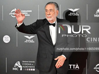 Francis Ford Coppola attends the red carpet for the film Megalopolis at Cinecitta Studios in Rome, Italy, on October 14, 2024. (