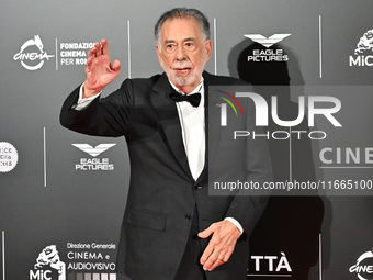 Francis Ford Coppola attends the red carpet for the film Megalopolis at Cinecitta Studios in Rome, Italy, on October 14, 2024. (