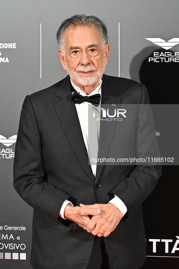 Francis Ford Coppola attends the red carpet for the film Megalopolis at Cinecitta Studios in Rome, Italy, on October 14, 2024. 