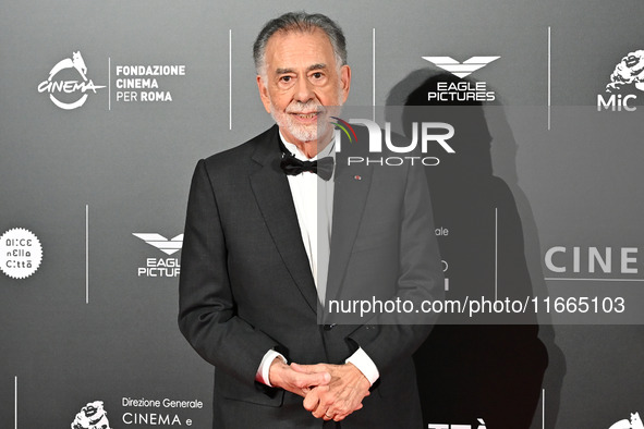 Francis Ford Coppola attends the red carpet for the film Megalopolis at Cinecitta Studios in Rome, Italy, on October 14, 2024. 